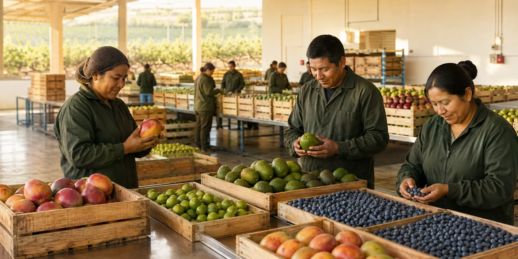 Frutas frescas peruanas para exportación